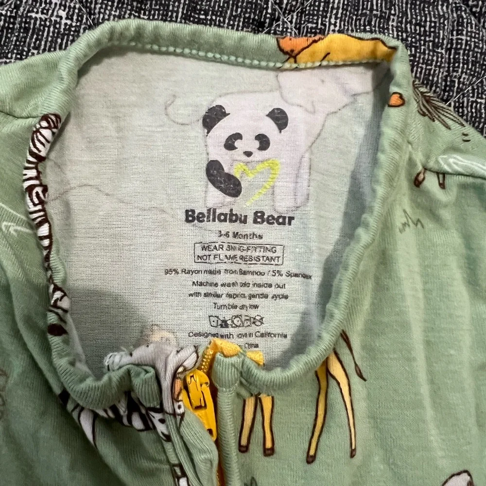 Green Safari Animal Print Kids One Piece